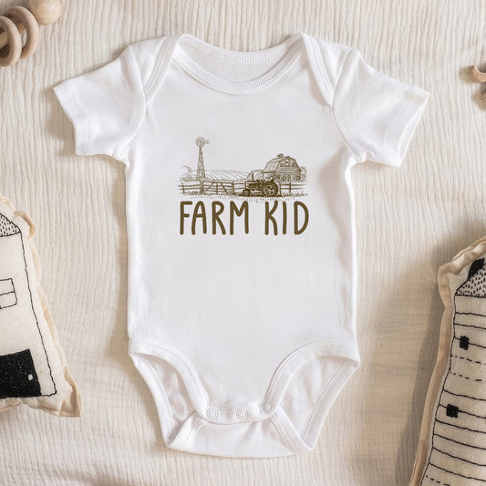 Farm Kid Baby Onesie