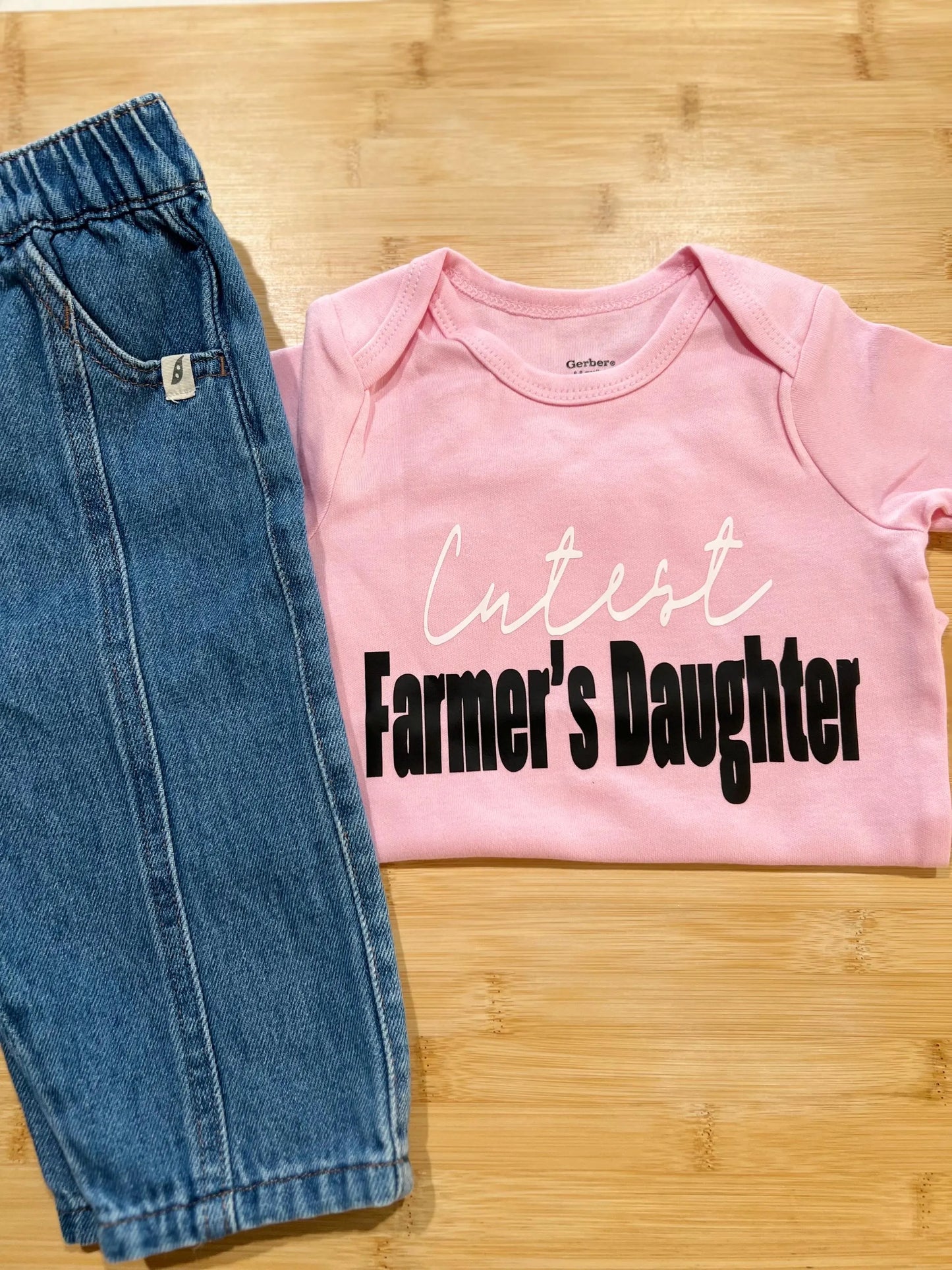 Cutest Farmer's Daughter Baby Onesie