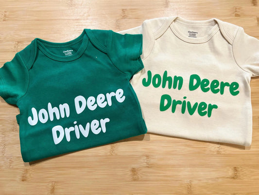 John Deere Driver Baby Onesie
