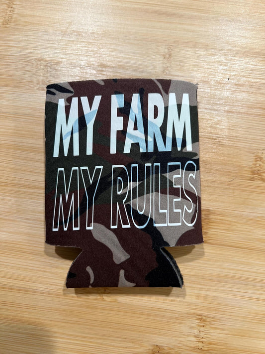 My Farm, My Rules Koozie